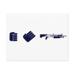 Rock, Paper, Shotgun - Gamer Video Game Gun postcards