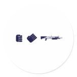 Rock, Paper, Shotgun - Gamer Video Game Gun Stickers