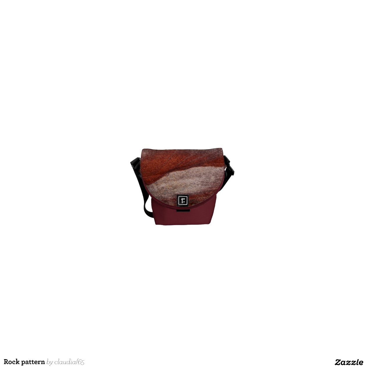 Rock pattern courier bag Zazzle