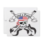 Rock Pirate USA Style Custom Invite