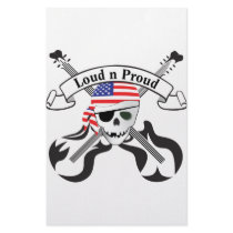 Rock Pirate USA Style stationery by RawRock Rock Pirate USA Style stationery