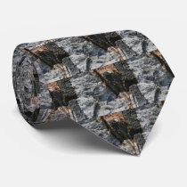 Rock Quarry Wall #4 Rock Collectors Neck Tie by SmilinEyesTreasures Rock Quarry Wall #4 Rock Collectors Neck Tie