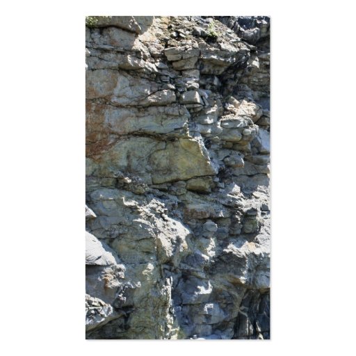 Rock Quarry Wall Nature Photography Business Card (back side)