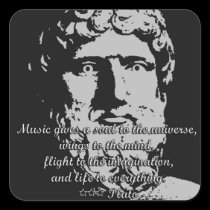 Rock Quotes - Plato stickers