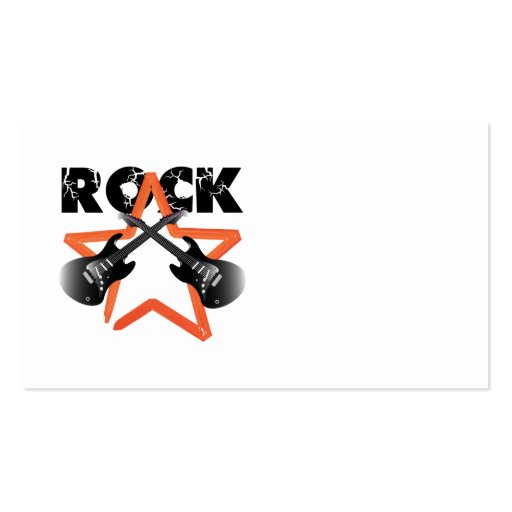 Rock revolution business card templates
