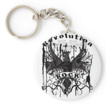 Rock Revolution Music American Apparel Keychains