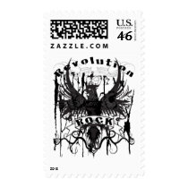 Rock Revolution Music American Apparel Postage Stamp