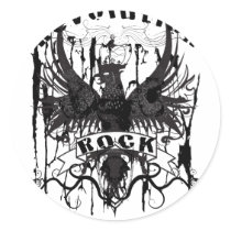 Rock Revolution Music American Apparel Stickers