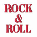 ROCK   &   ROLL -- black / long sleeve embroidered shirts