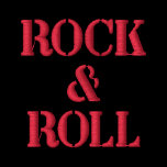 ROCK   &   ROLL -- black / long sleeve Polo Shirt