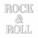 ROCK   &   ROLL -- black / long sleeve embroidered shirts