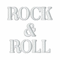 ROCK   &   ROLL -- black / long sleeve embroidered shirts