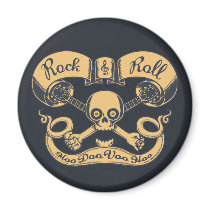 Rock & Roll Hoo Doo Fridge Magnets