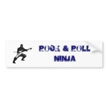 Rock & Roll Ninja Bumper Sticker bumper stickers