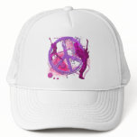 ROCK & ROLL RETRO PEACE SIGN hats