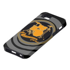 rock & roll ~ the drummer iPhone 5 case