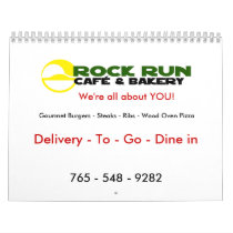 Rock Run Cafe & Bakery Calendar