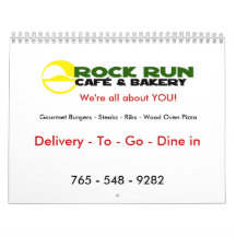 Rock Run Cafe & Bakery Calendar