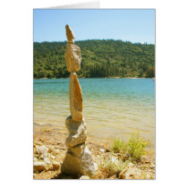 Rock Sculpture Greeting Cards