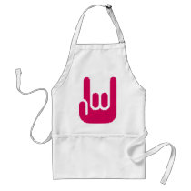 rock sign aprons