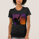 Rock Singer's silhouette With a Crowd T Shirt
