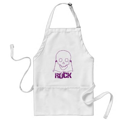 Rock Skull - Emo Alternative Grunge Scene Punk Aprons by RAWRoutloud