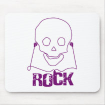 Rock Skull - Emo Alternative Grunge Scene Punk mousepads