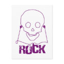 Rock Skull - Emo Alternative Grunge Scene Punk postcards