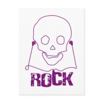 Rock Skull - Emo Alternative Grunge Scene Punk postcards by RAWRoutloud Rock Skull - Emo Alternative Grunge Scene Punk postcards