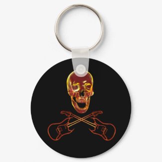 Rock Skull keychain