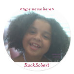 Rock Sober Stickers (center line serenity)