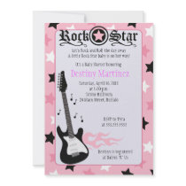 ROCK STAR 5x7 Rocker Baby Shower Invitation