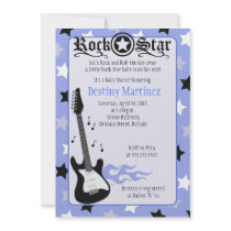 ROCK STAR 5x7 Rocker Baby Shower Invitation
