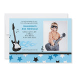ROCK STAR 5x7 Rocker Birthday Photo Invitation