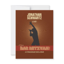 Rock Star Bar Mitzvah Reply Card Personalized Invites