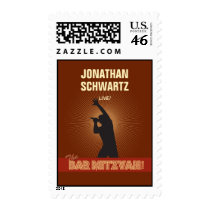 Rock Star Bar Mitzvah Stamp