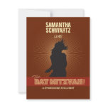 Rock Star Bat Mitzvah Reply Card Invitation