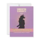 Rock Star Bat Mitzvah Thank You B - Purple Pink Personalized Announcements