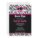 Rock Star Birthday invitation