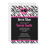 Rock Star Birthday Personalized Announcement