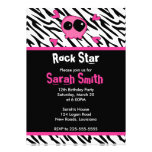Rock Star Birthday Personalized Announcement