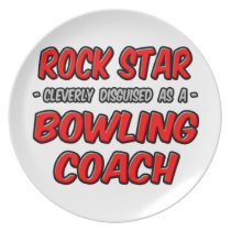 Rock Star ... Bowling Coach Party Plates