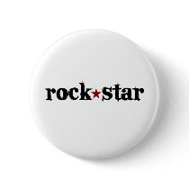 Rock Star Pinback Button
