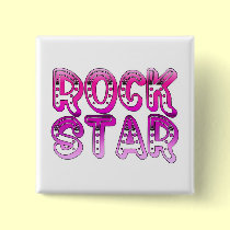 Rock Star Button by dndartstudio Rock Star Button