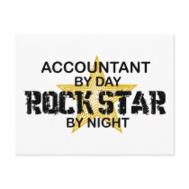 Rock Star by Night - Accountant Post Card