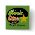 Rock Star By Night - Day Job Accountant buttons