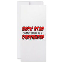Rock Star...Carpenter rack cards by Carpenter_Shirts Rock Star...Carpenter rack cards