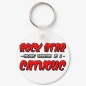 Rock Star...Catholic keychains