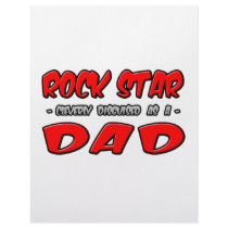 Rock Star...Dad letterhead by Proud_Dad_Shirts Rock Star...Dad letterhead