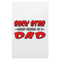 Rock Star...Dad stationery by Proud_Dad_Shirts Rock Star...Dad stationery